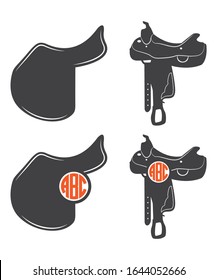 Horse Saddle Symbol Icon Vector Illustration