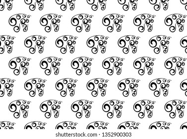 Horse seamless vector pattern