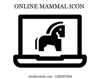 Horse search icon. Editable Horse search icon for web or mobile.