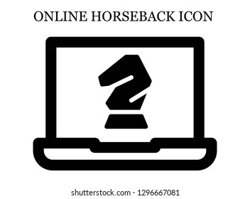 Horse search icon. Editable Horse search icon for web or mobile.