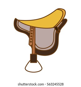 horse seat equine icon image vector illustration design
