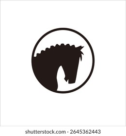 Horse shadow logo design for your brand and company identity