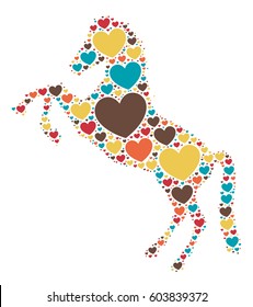 horse shape vector design illustration