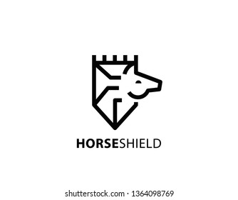 Horse shield logo