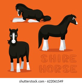 Horse Shire Cartoon Vector Illustration