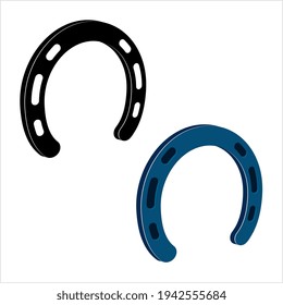 Horse Shoe Icon, Horse Hoof Wear Protector Vector Art Illustration