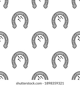 Icono De Zapato De Caballo Patrón Sin Maravilla, Ilustración De Arte Del Vector Del Caballo De Caballo