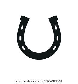 Horse Shoe icon. Simple flat vector illustration.
