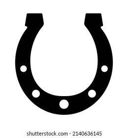 Horse shoe icon. Simple flat design