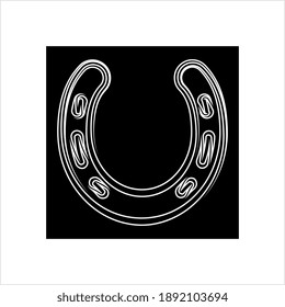 Horse Shoe Icon Vector Art Illustration