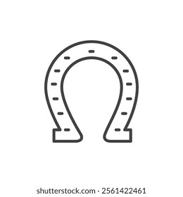 Horse shoe icon Vector logo set flat