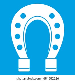 Horse shoe icon white