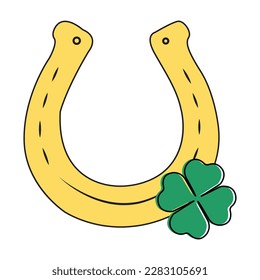 Horse Shoe illustration vector graphic perfect for st patciks day decoration