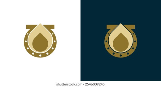 Horse shoe logo vintage vector 