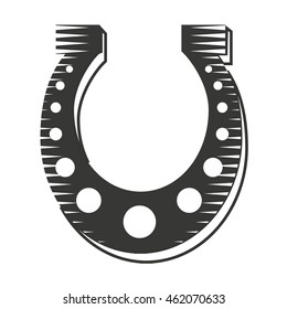 horse shoe luck icon vector illustration design