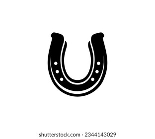 Horse shoe symbol icon. Horse shoe icon for graphic and web design vector design and illustration.

