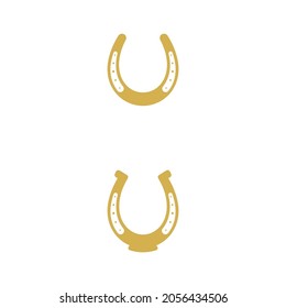 Horse shoe Vector icon design illustration Template