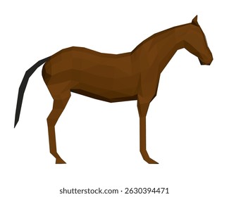 A horse is shown in a black and white image. The horse is standing in a field and he is looking to the right. The image has a calm and peaceful mood, as the horse is not in motion