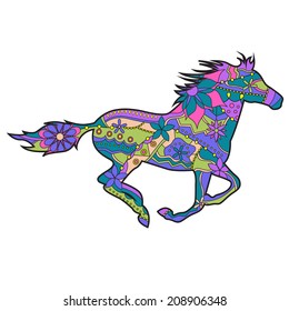Horse silhouette