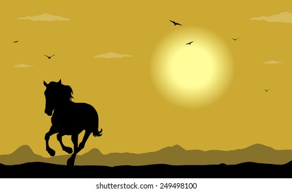 horse silhouette