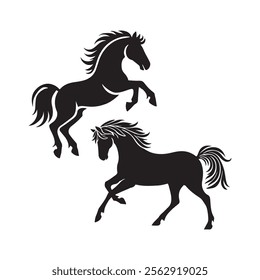 Horse silhouette Bundles,Horse lover Design.