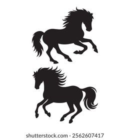 Horse silhouette Bundles.Horse Vector Design.