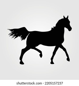 Horse Silhouette Equestrian Sports Vector Illustration Equine Jumping, Sport Event Of A Horses