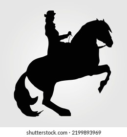 Horse Silhouette Equestrian Vector Illustration Equine Horses Riding Racing Jockey Pony Horse Rider