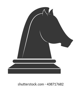 Horse silhouette. Farm Animal icon. vector graphic