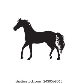 Horse silhouette free eps with fully editable