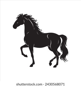 Horse silhouette free eps with fully editable