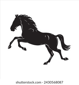 Horse silhouette free eps with fully editable