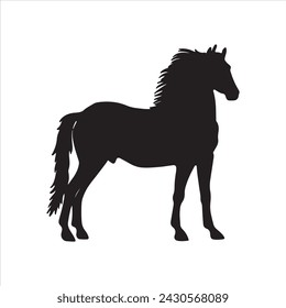 Horse silhouette free eps with fully editable
