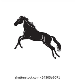 Horse silhouette free eps with fully editable