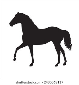 Horse silhouette free eps with fully editable