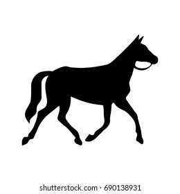  horse silhouette icon.