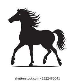 horse silhouette icon vector illustration