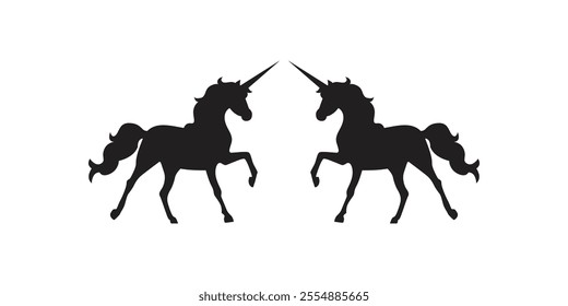 Horse silhouette isolated on white background vector clipart. Horse Silhouette Clipart on White Background | Vector Illustration of Elegant Horse Design for Art and Graphics