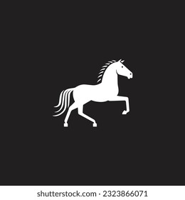 Horse silhouette logo vector design