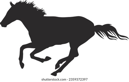 Horse Silhouette, Horse Monogram svg, Horse Clipart