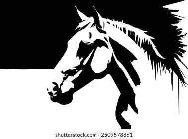 Horse Silhouette – stallion horse spirit	
artwork