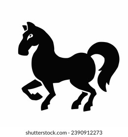 Horse silhouette, horse, symbol, vector illustration eps 10