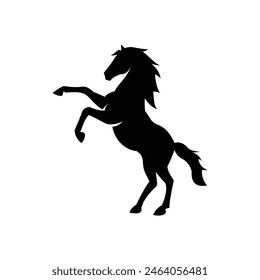 Horse silhouette vector Art black and white