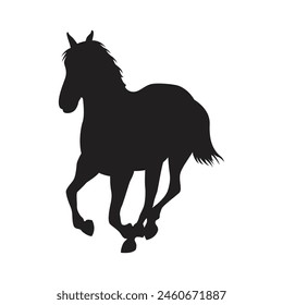 Horse silhouette  vector Art illustration 