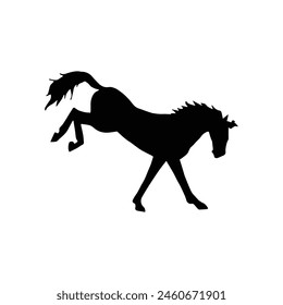 Horse silhouette  vector Art illustration 