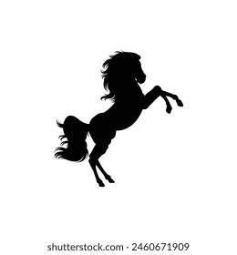 Horse silhouette  vector Art illustration 