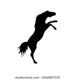 Horse silhouette  vector Art illustration 