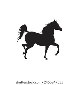 Horse silhouette  vector Art illustration 