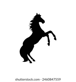 Horse silhouette  vector Art illustration 