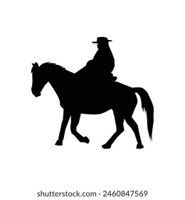 Horse silhouette  vector Art illustration 
